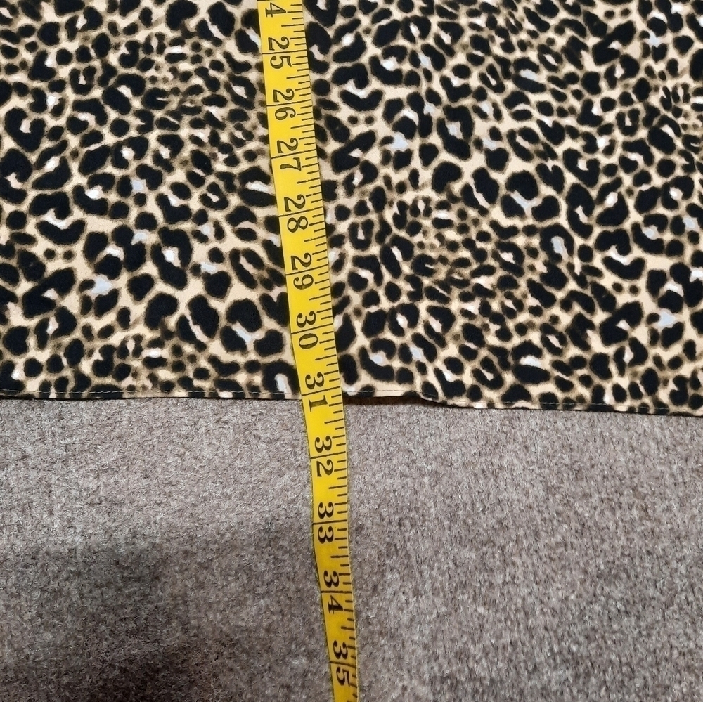 Calvin Klein Leopard Animal Print Lined Asymmetrical Midi Skirt Size 10 New Tags - Picture 10 of 10
